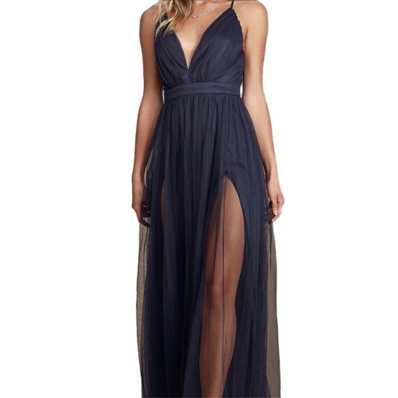 Lulus Blue Strap Dress - Picture 7 of 12